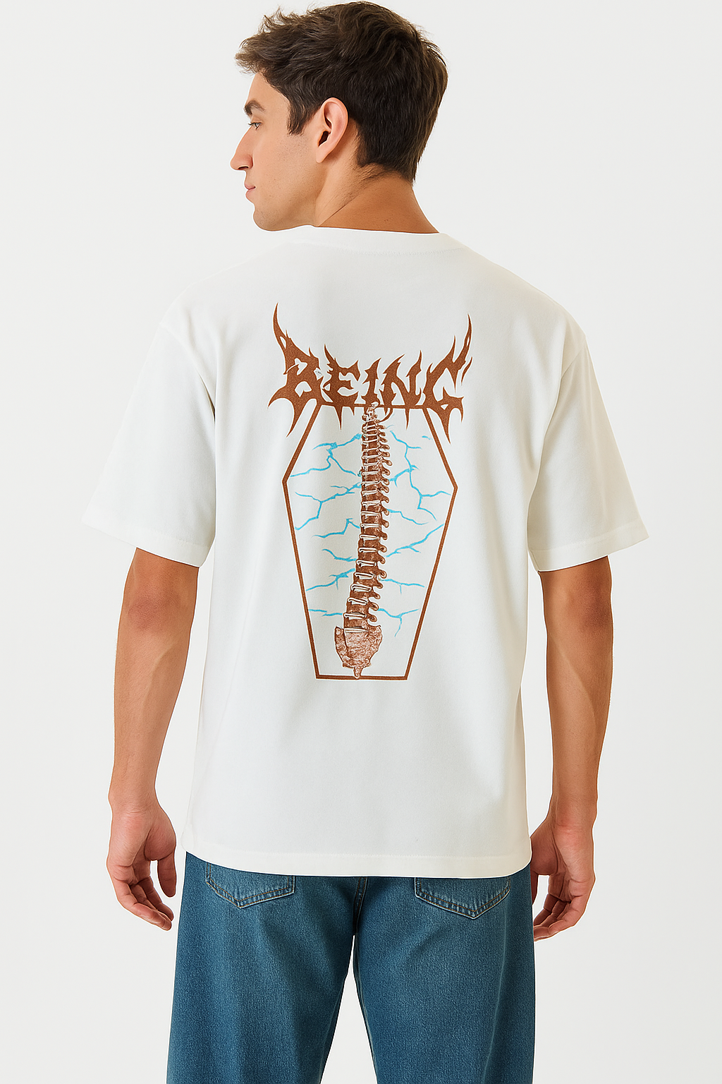 Divine Spine white T shirt