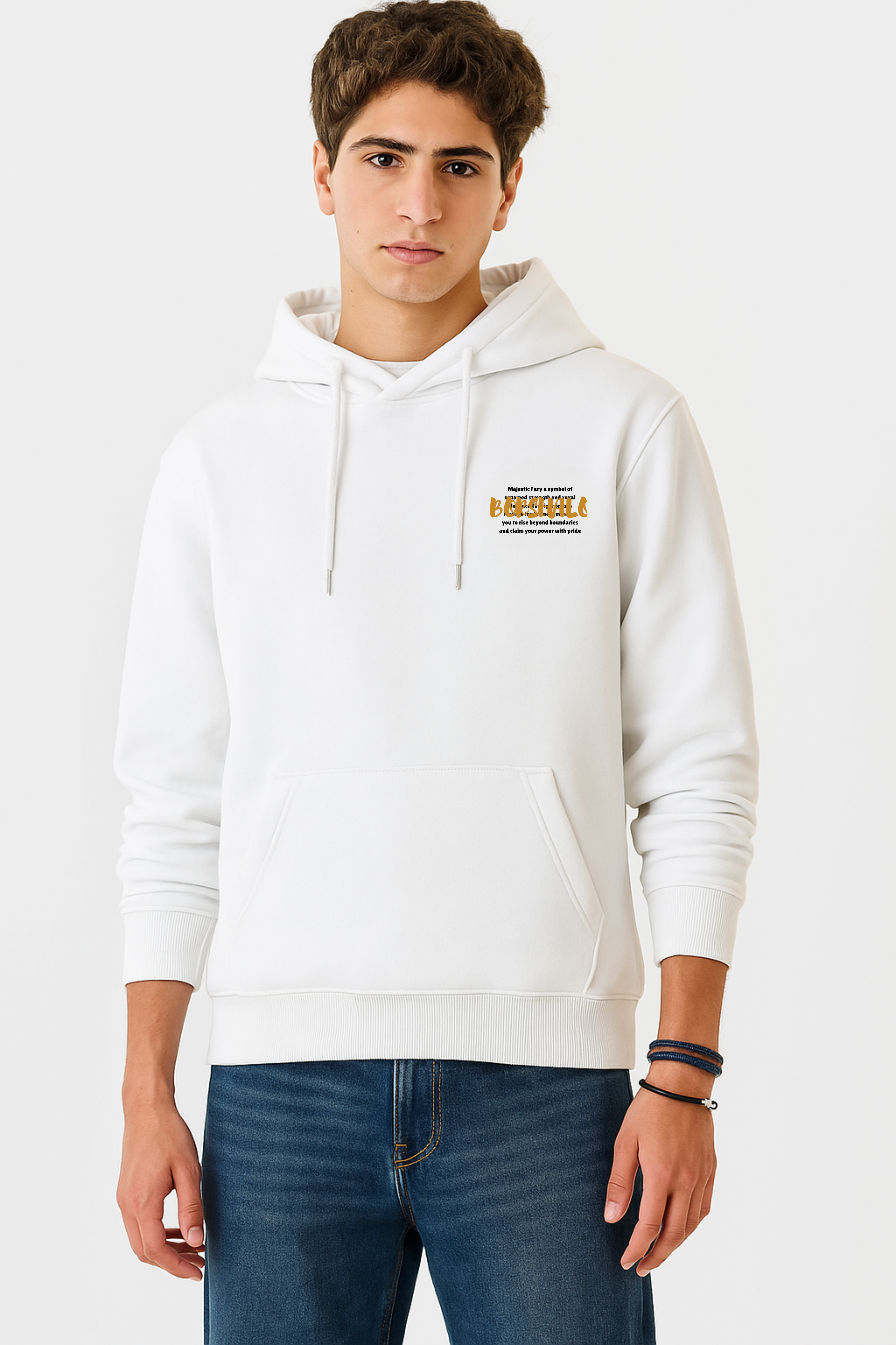 Majestic Fury White Hoodie