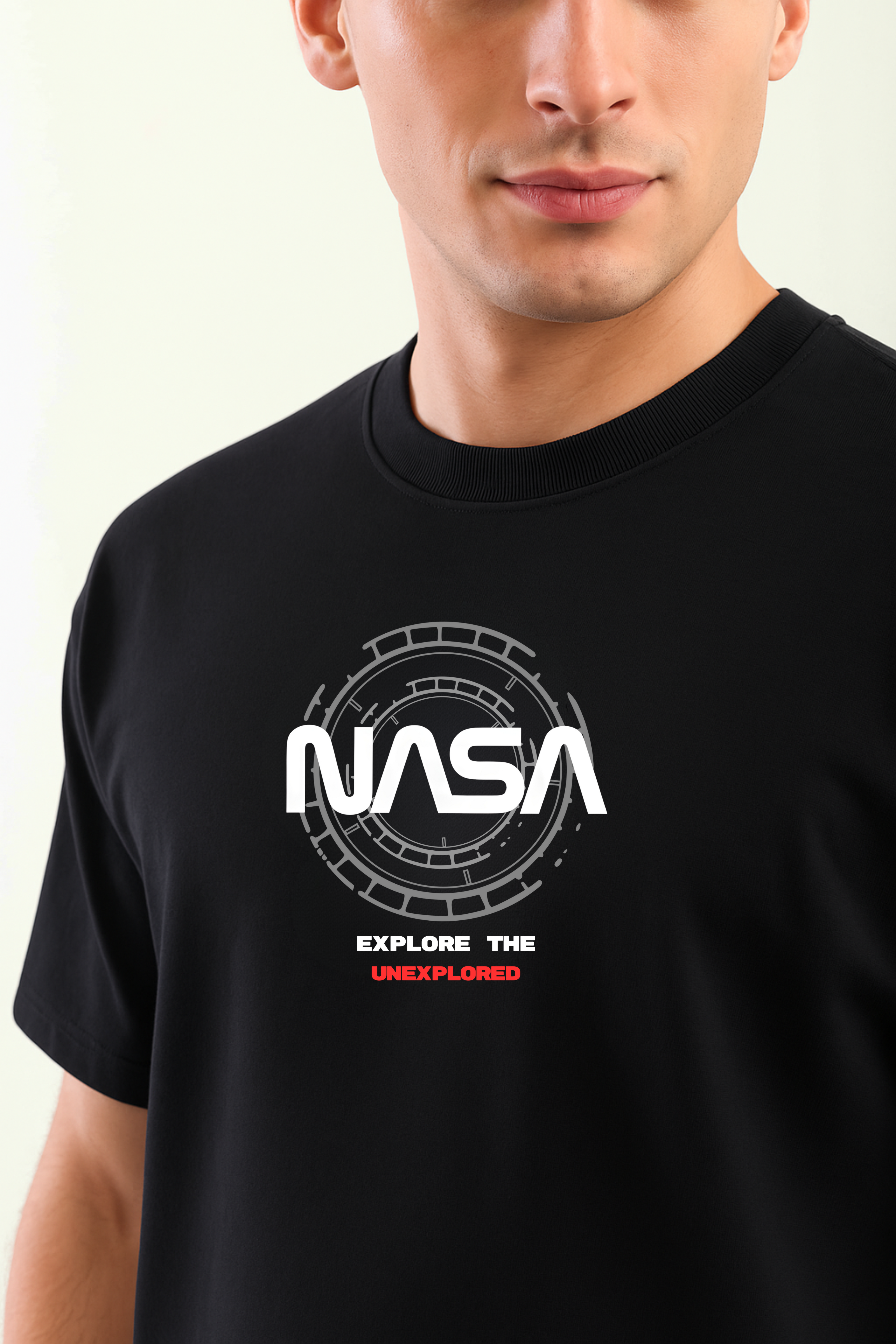 Nasa black Oversized  T-Shirt
