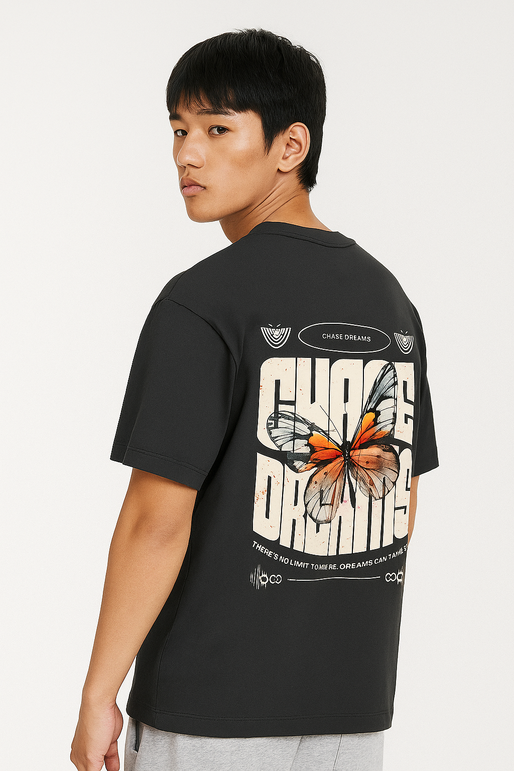 Chase Dreams Graphic Black T-Shirt