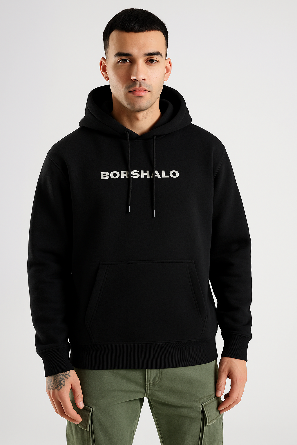 Darkness Oversized Black Hoodie