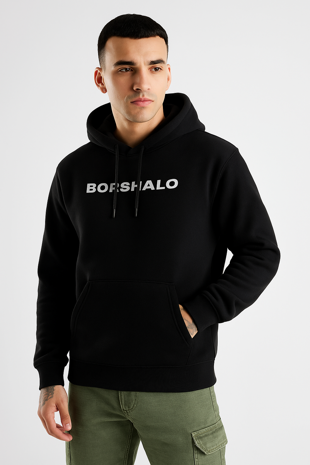 Darkness Oversized Black Hoodie