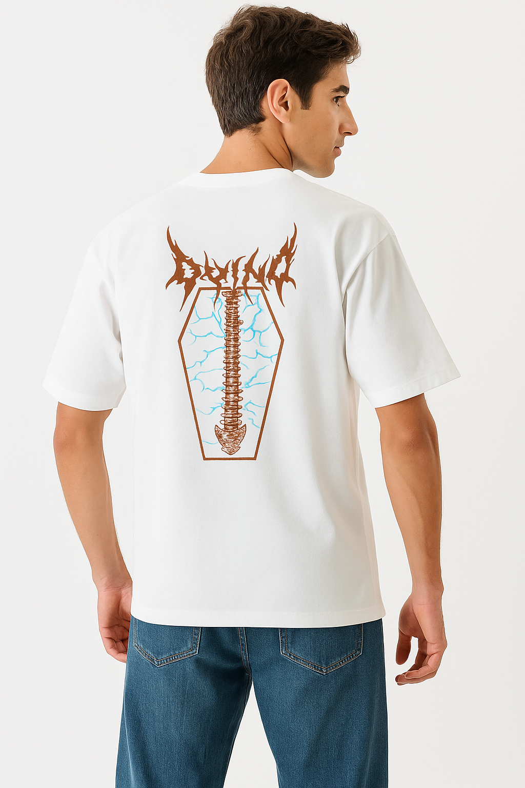 Divine Spine white T shirt
