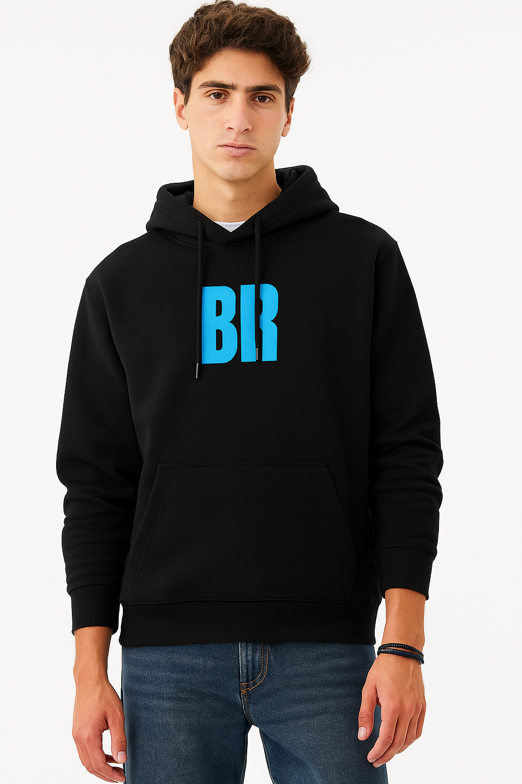 Electric Spine Black Hoodie