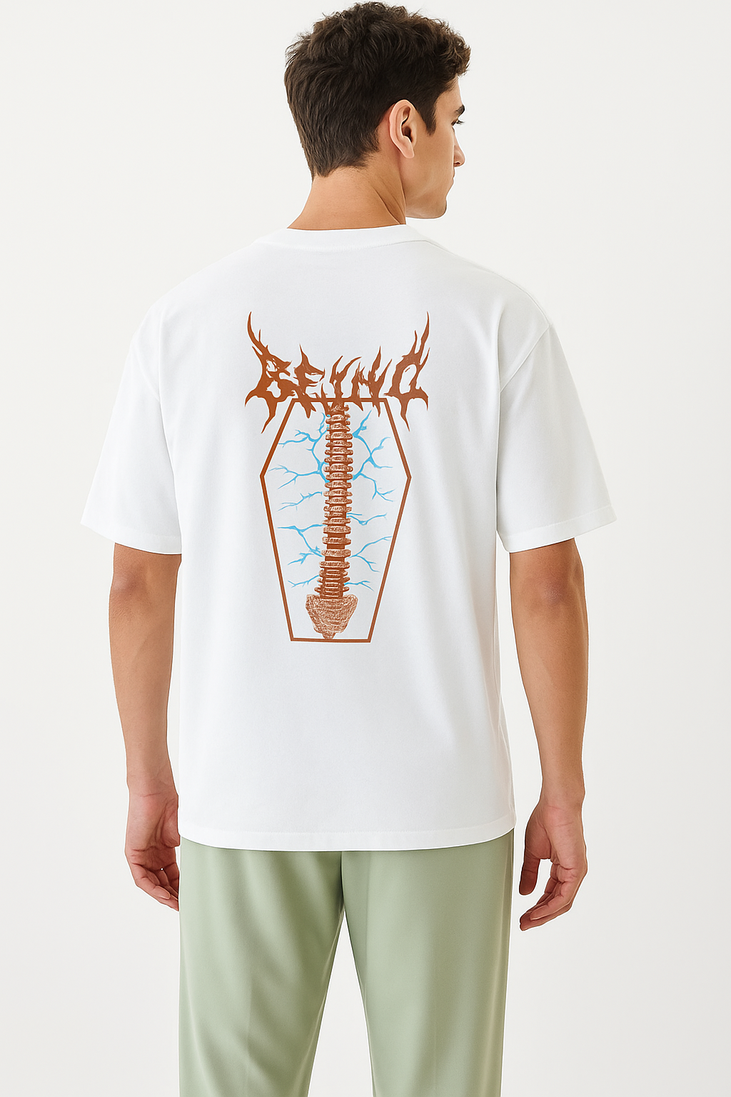 Divine Spine white T shirt