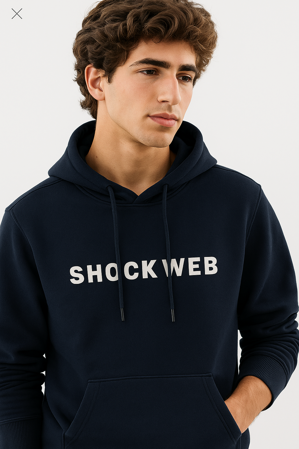 Spiderweb navy Blue Hoodie