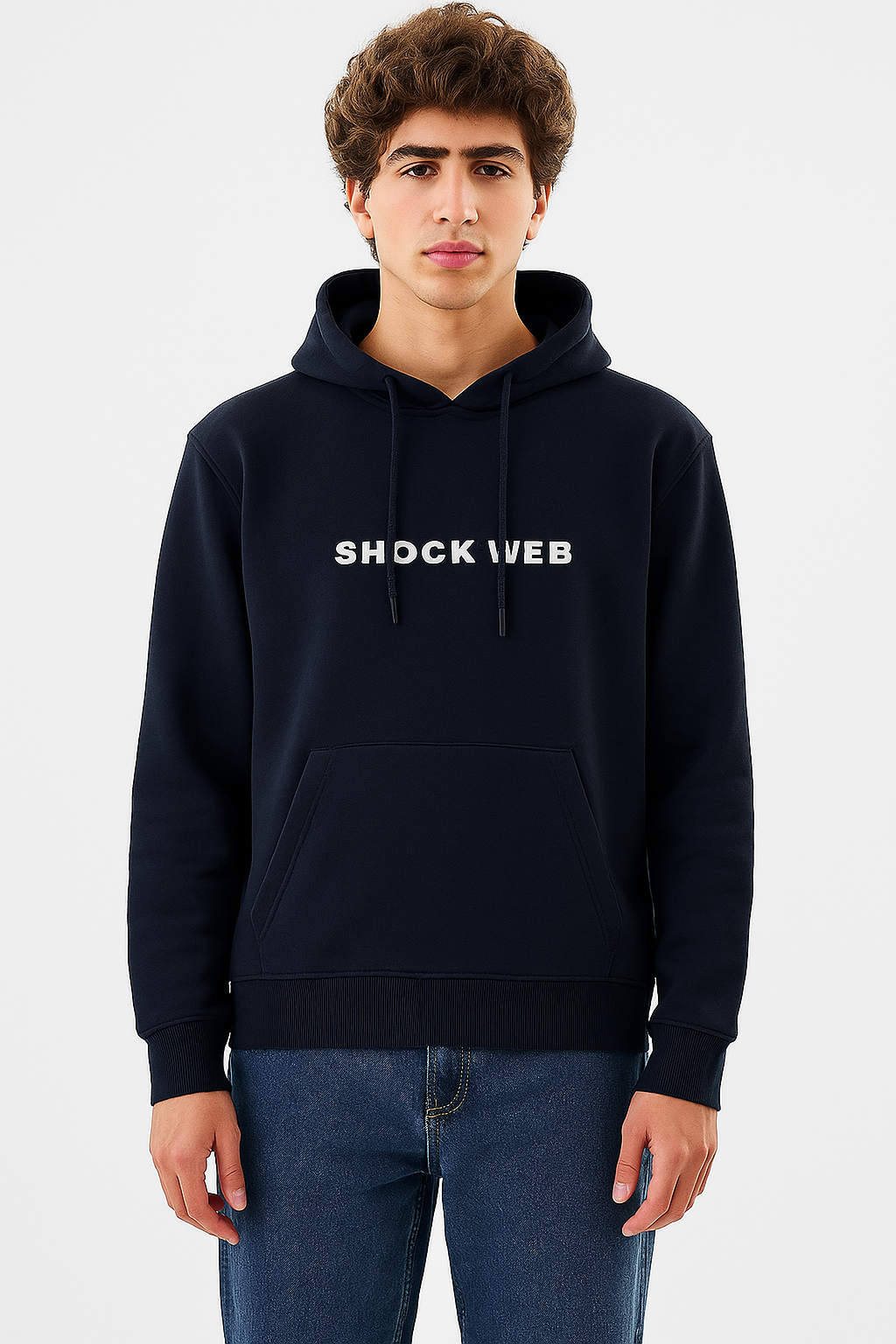 Spiderweb navy Blue Hoodie