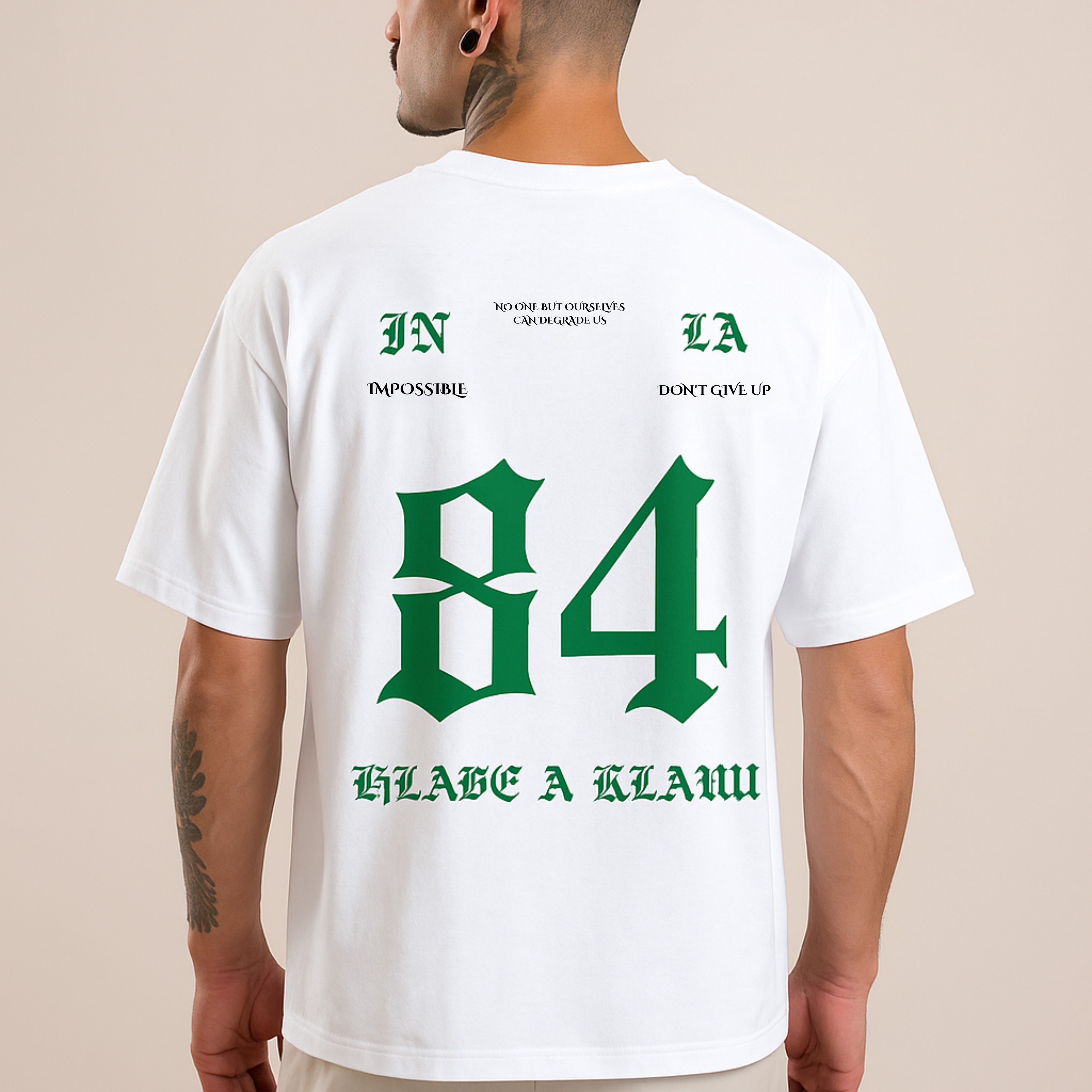 Beige 84 Oversized Classic T-Shirt