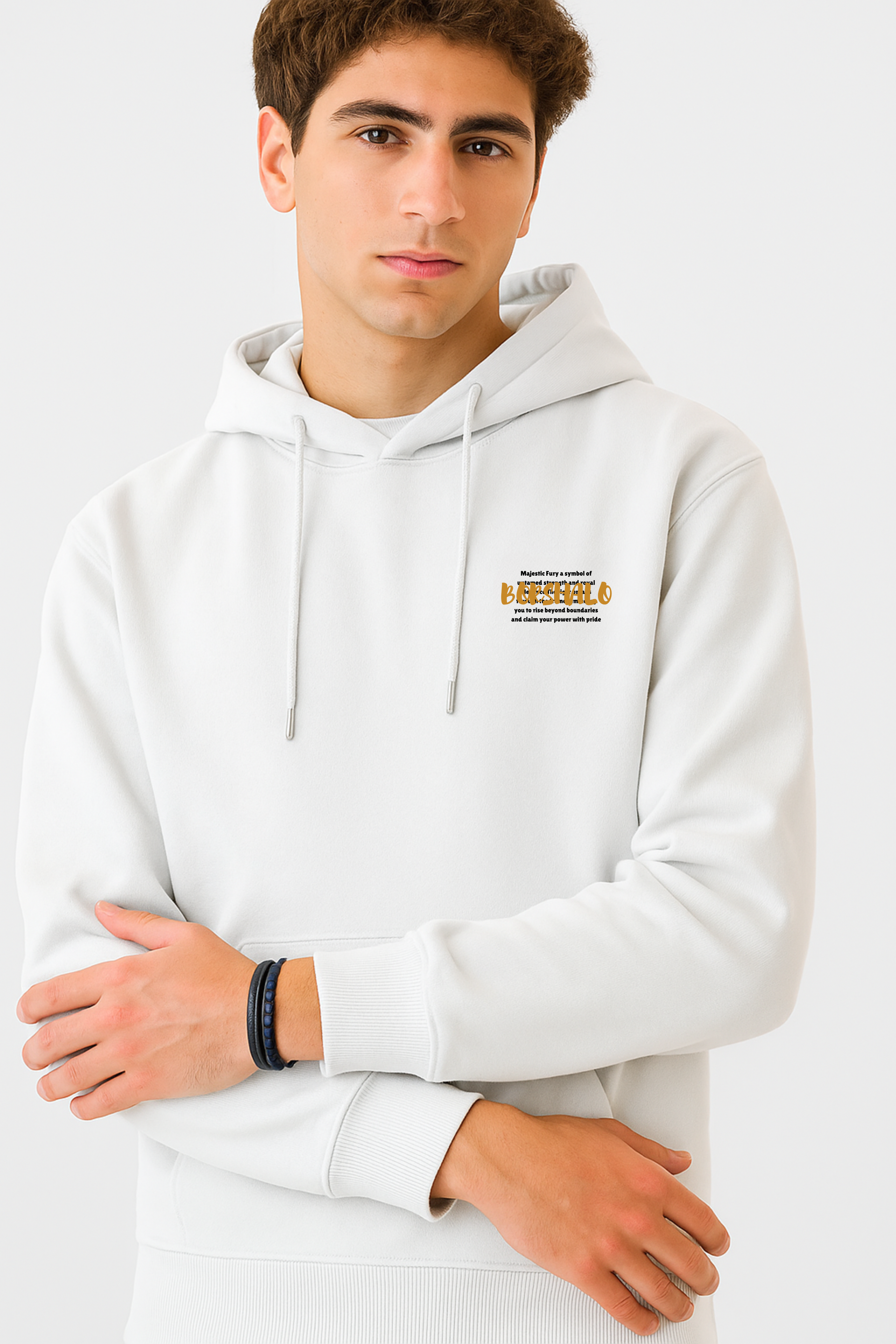 Majestic Fury White Hoodie