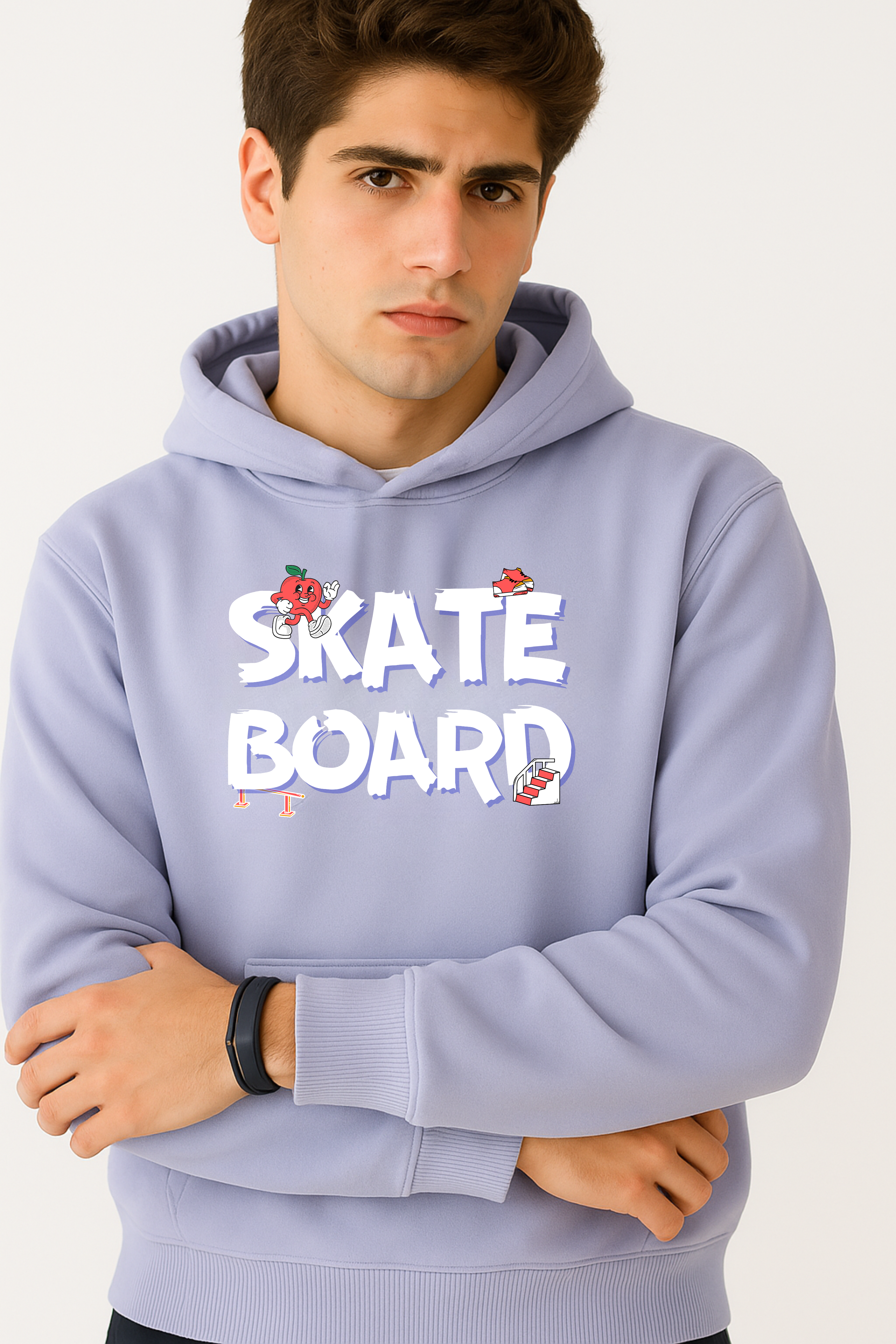 Lavender SKATEBOARD Hoodie