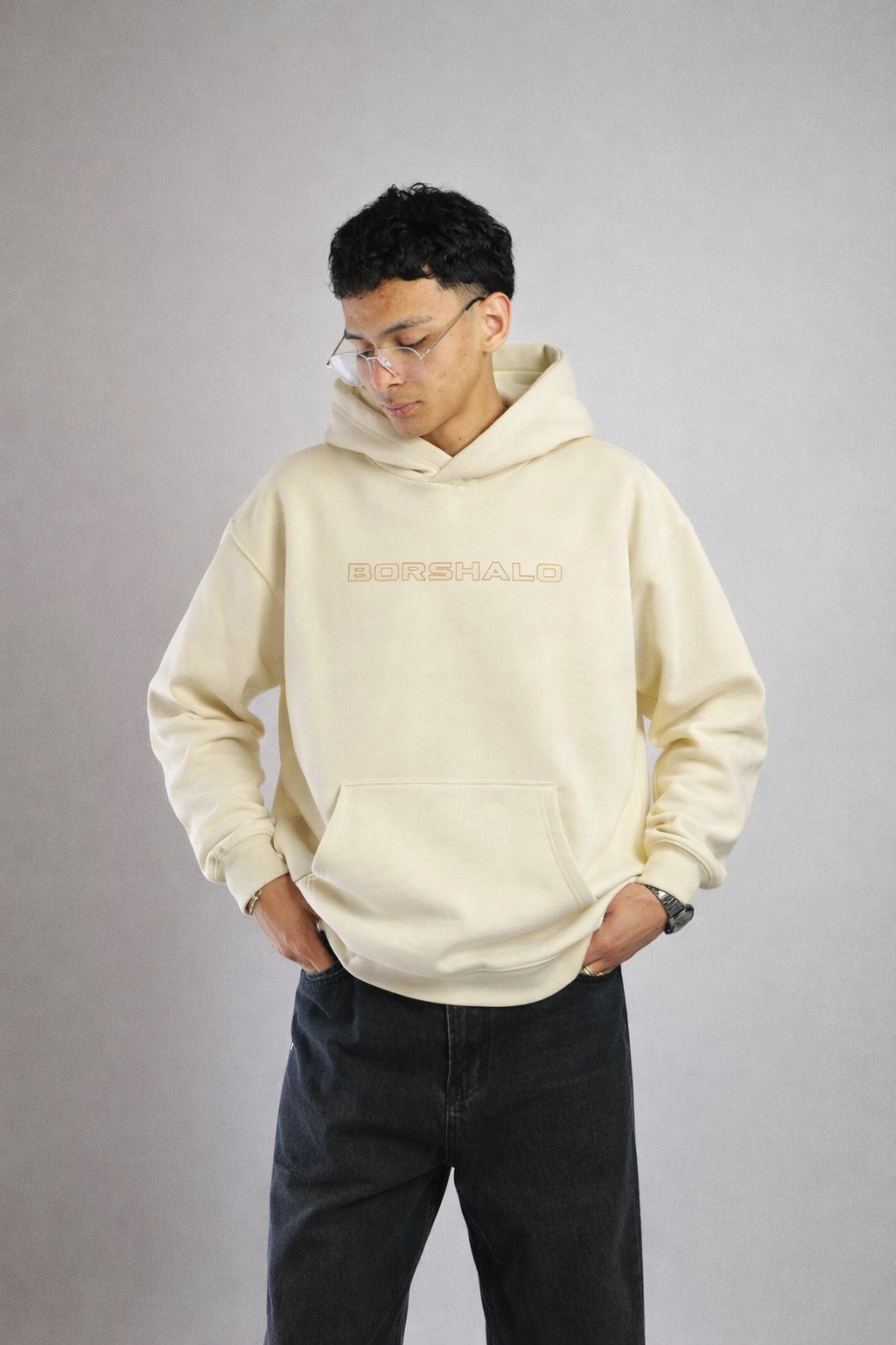 Firebound Off-white Oversized hoodie