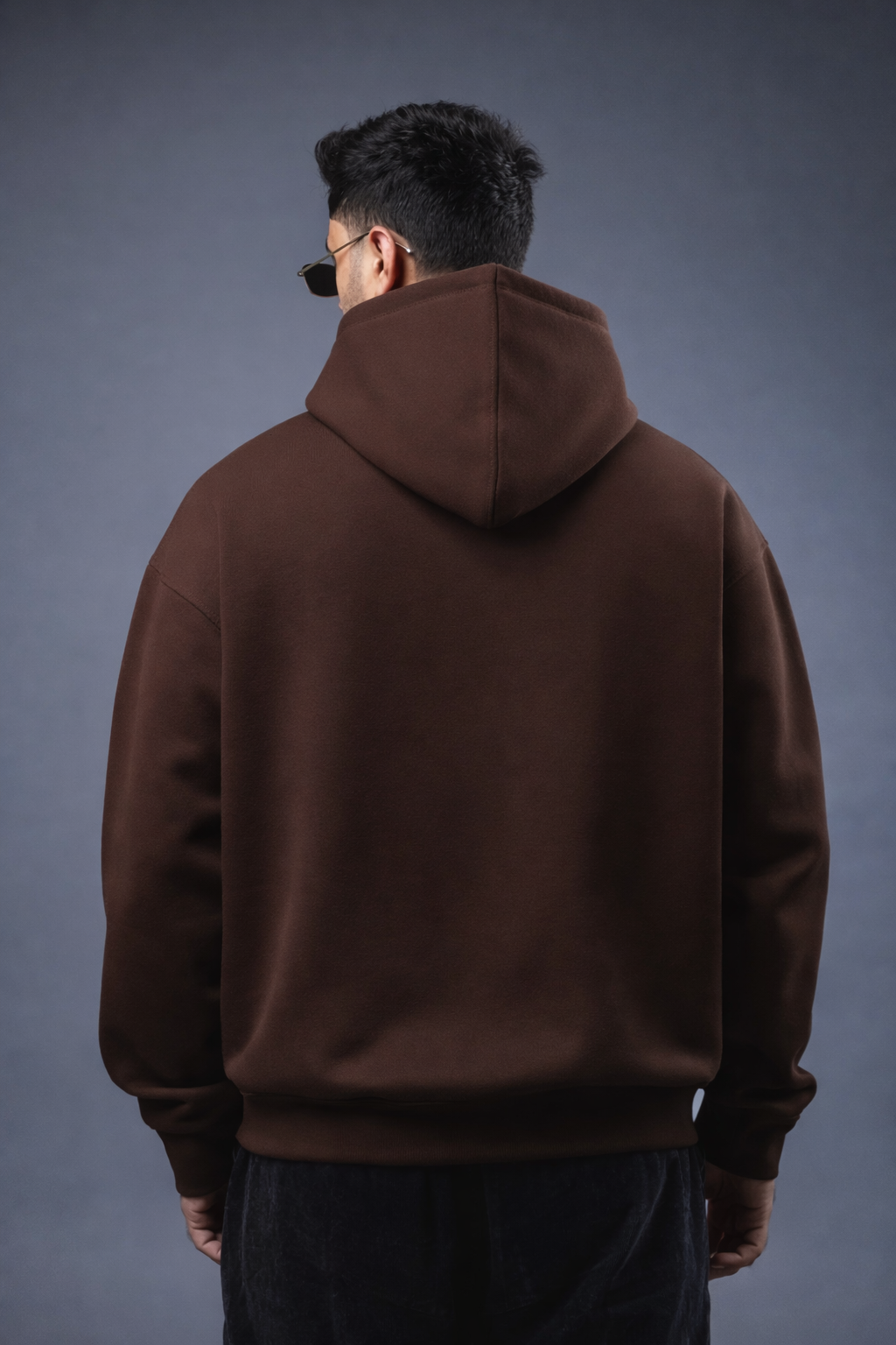 Plain Brown Oversized Hoodie