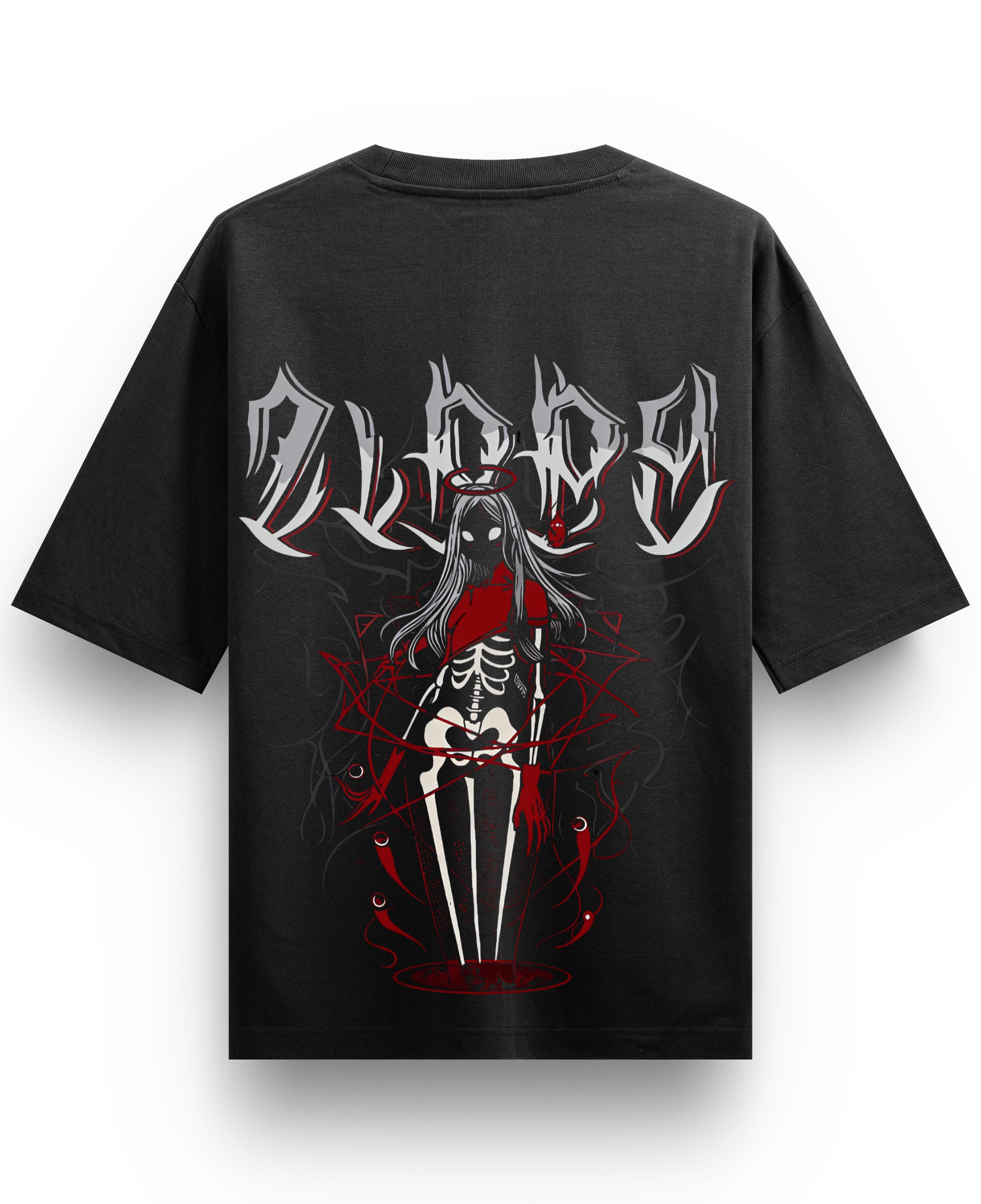 Black Oversized T-shirt Back Design