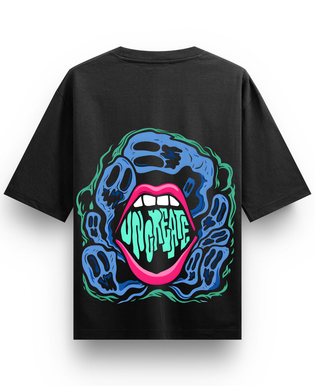 Black Oversized T-shirt Back Design