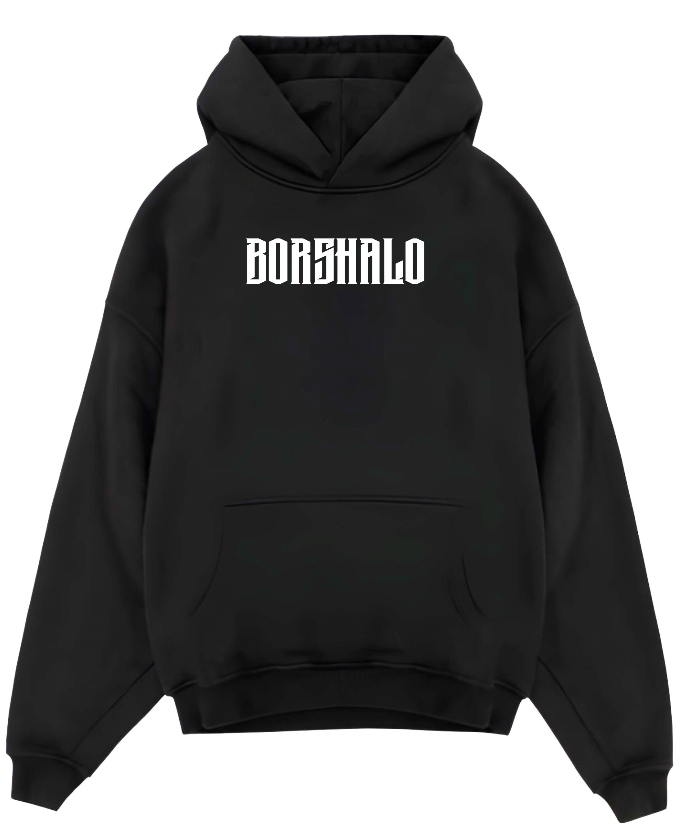 Black Oversized Hoodie Front Design