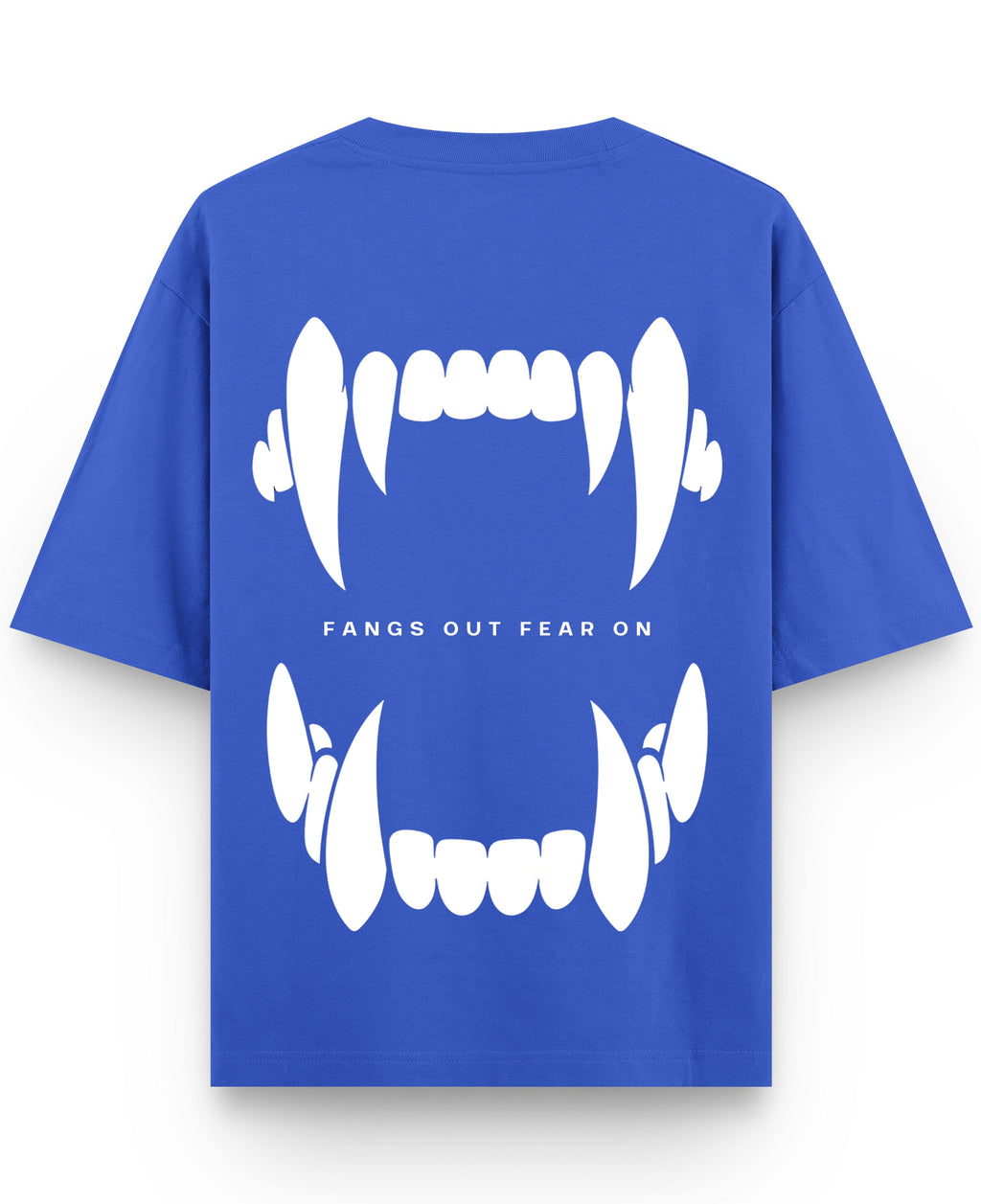Royal Blue Oversized T-Shirt Back Design