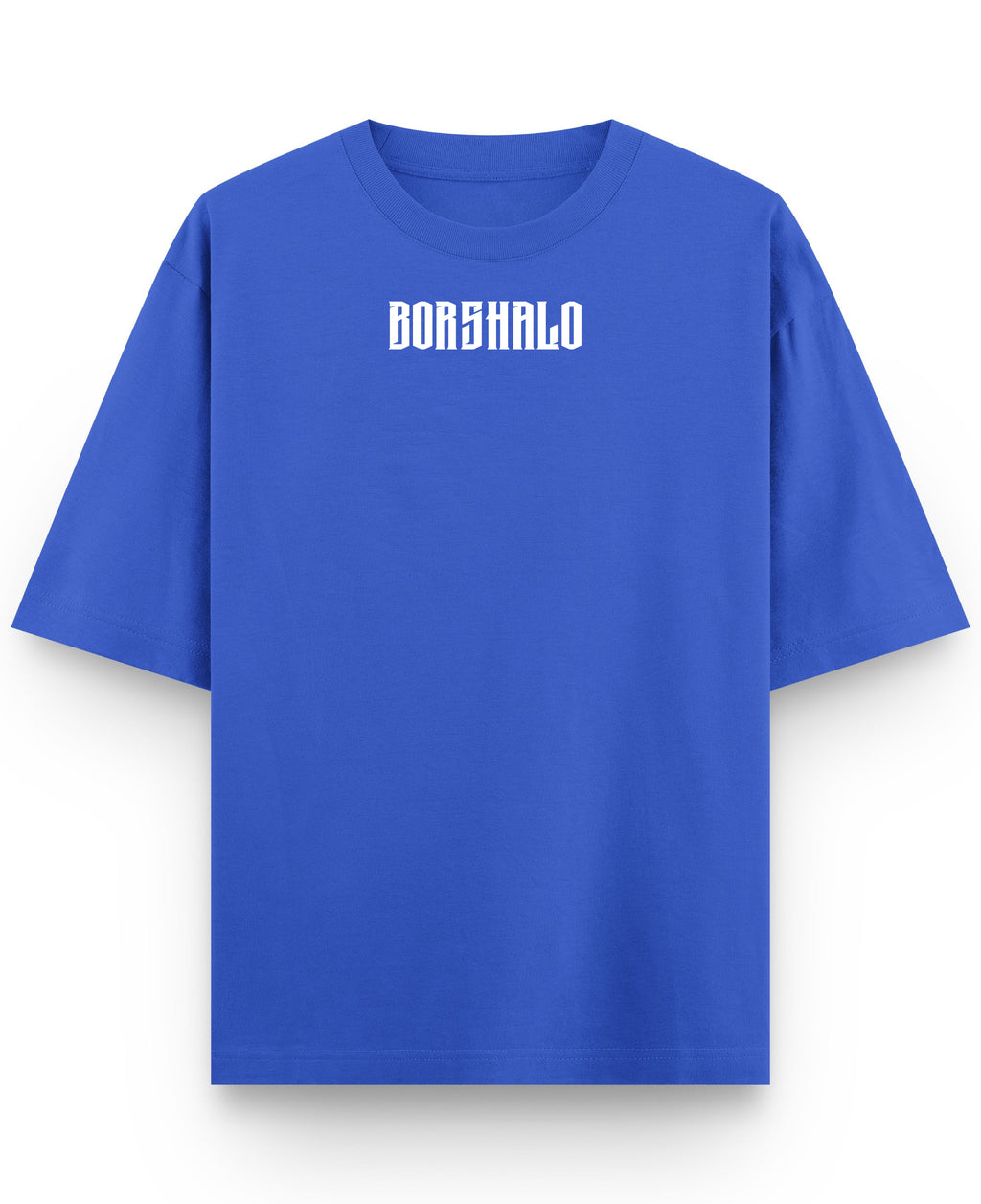 Royal Blue Oversized T-Shirt Front Design