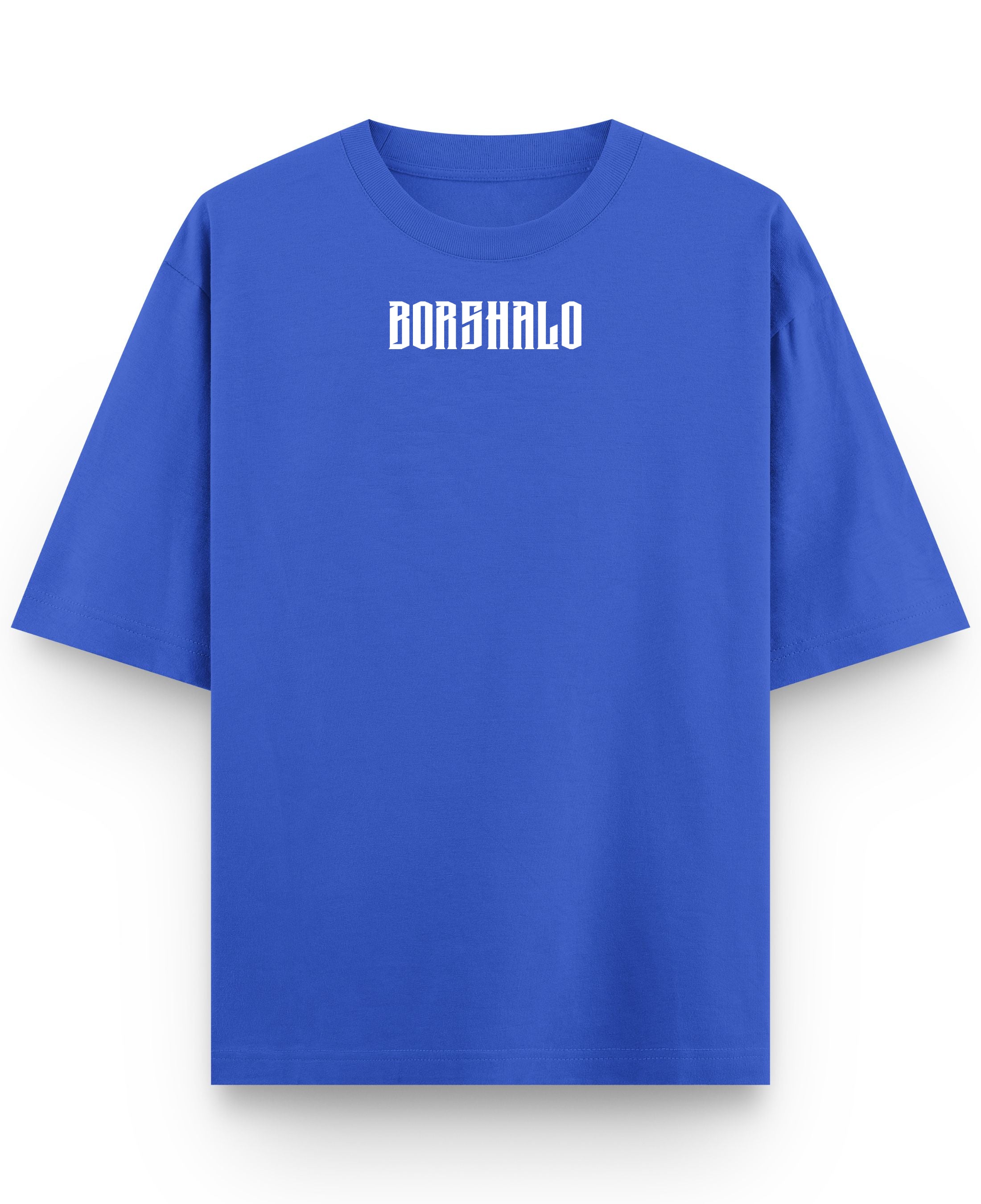 Royal Blue Oversized T-Shirt Front Design