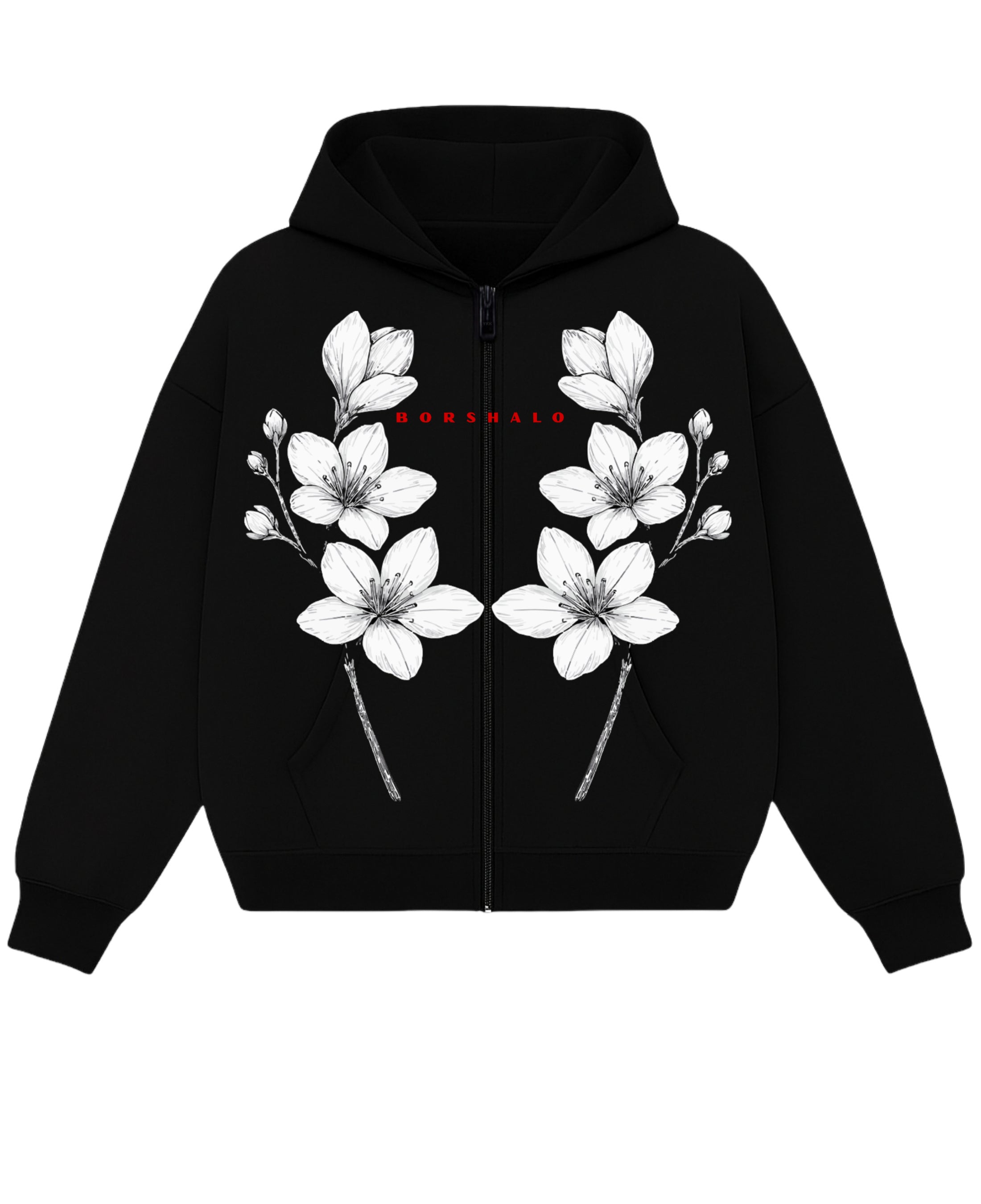 Zipper Hoodie Front Design