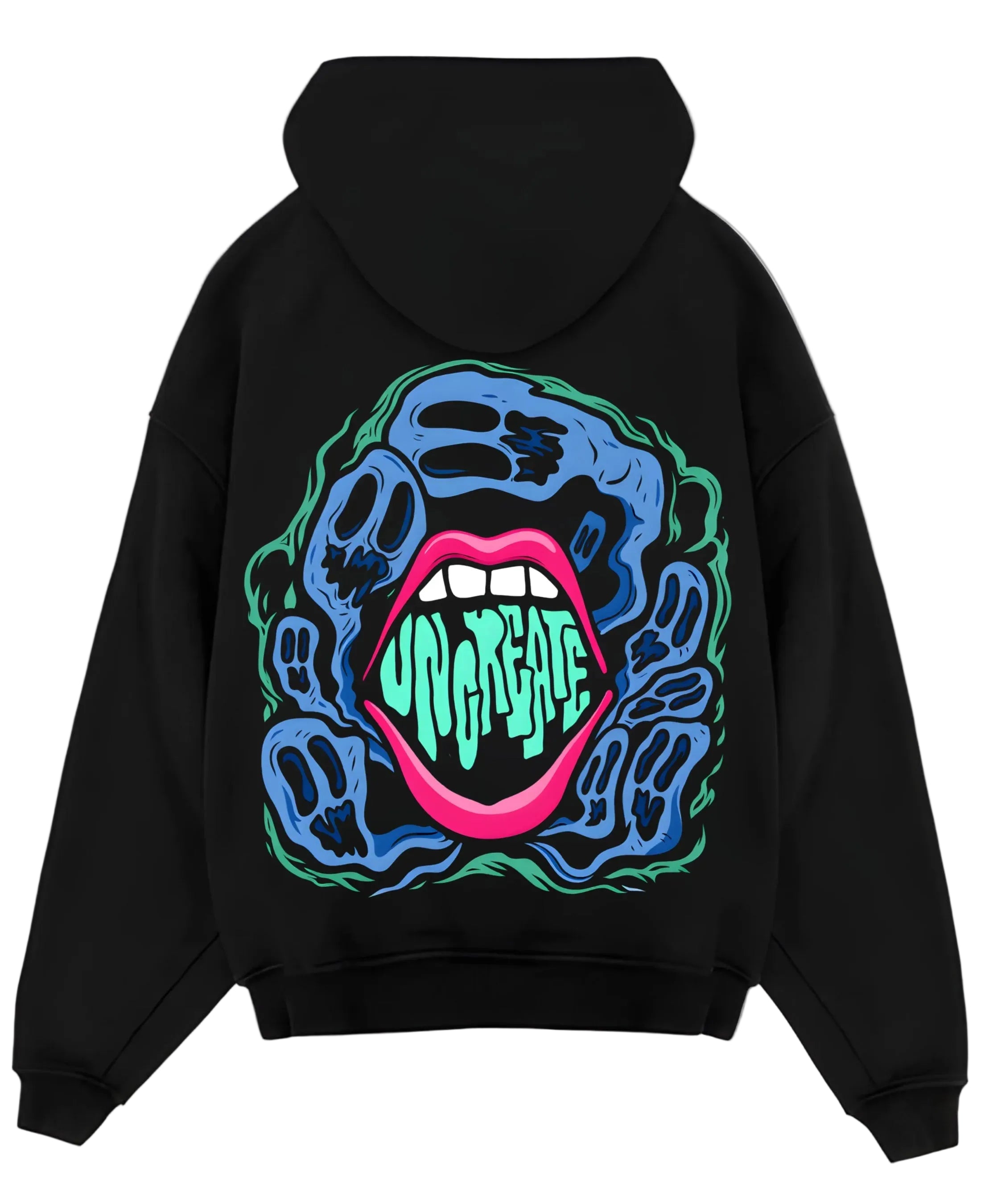 Black Oversized Hoodie Back Design