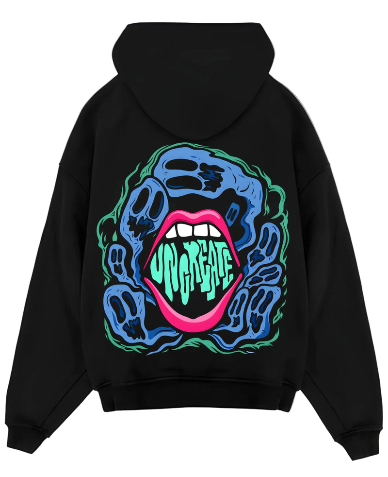 Black Oversized Hoodie Back Design