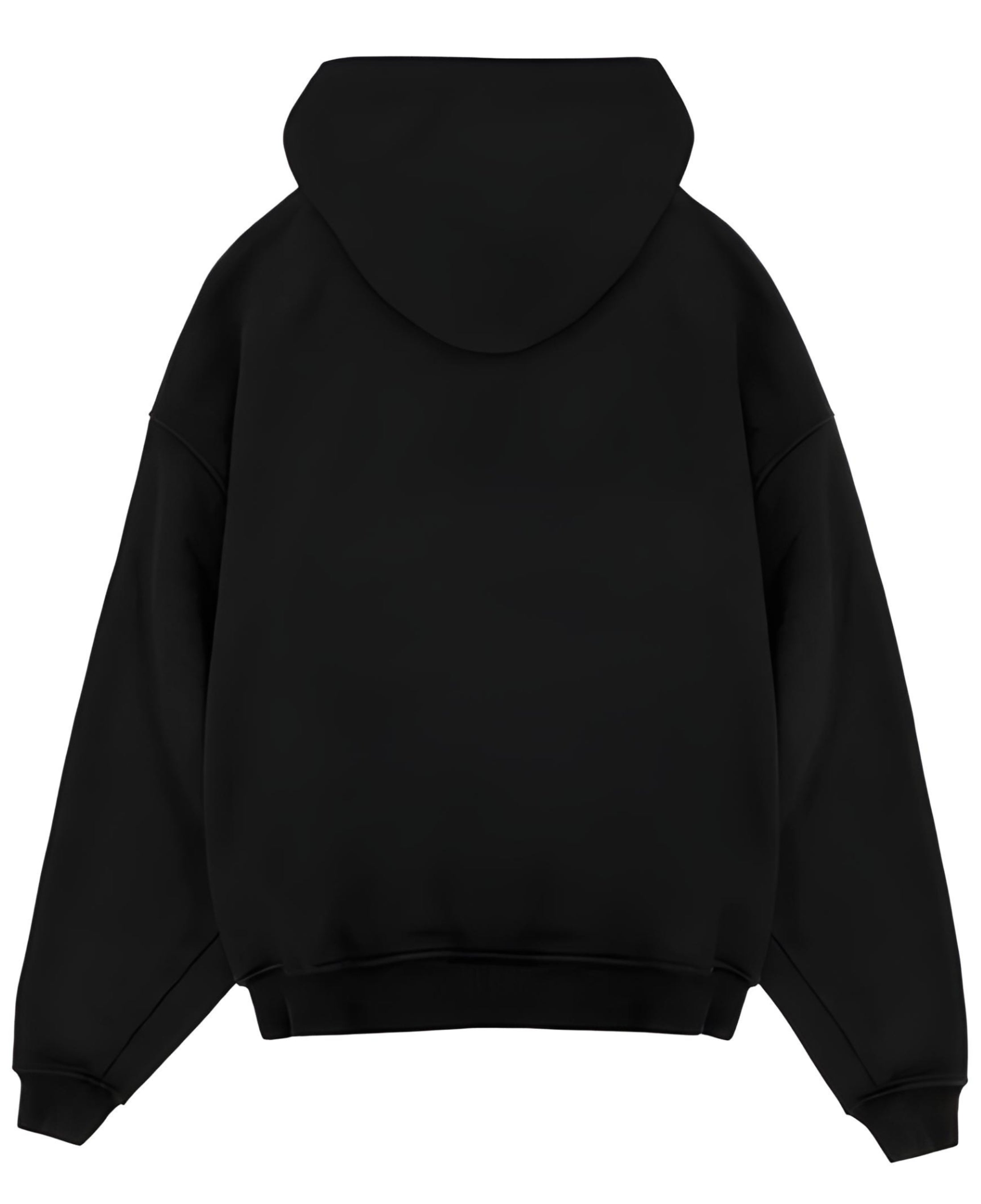 Black Oversized Hoodie Back Design