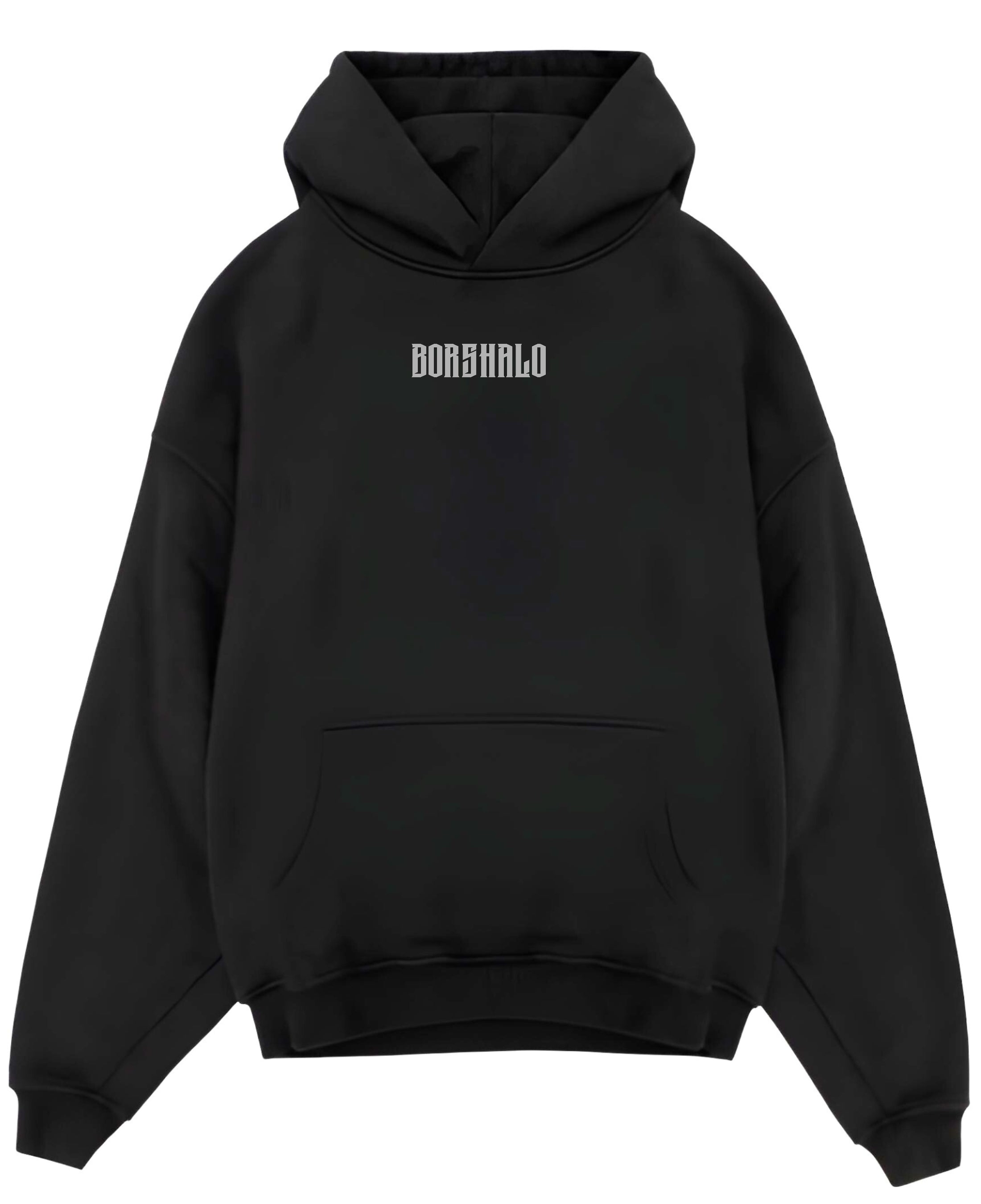 Black Oversized Hoodie Front Design