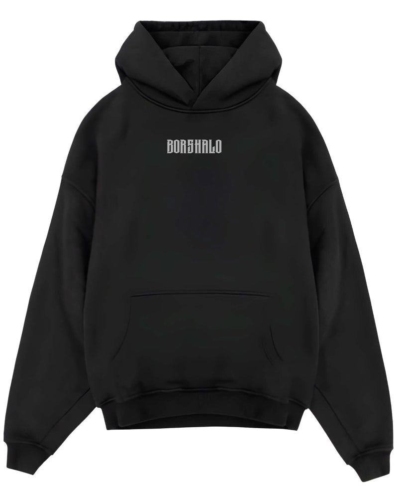 Black Oversized Hoodie Front Design