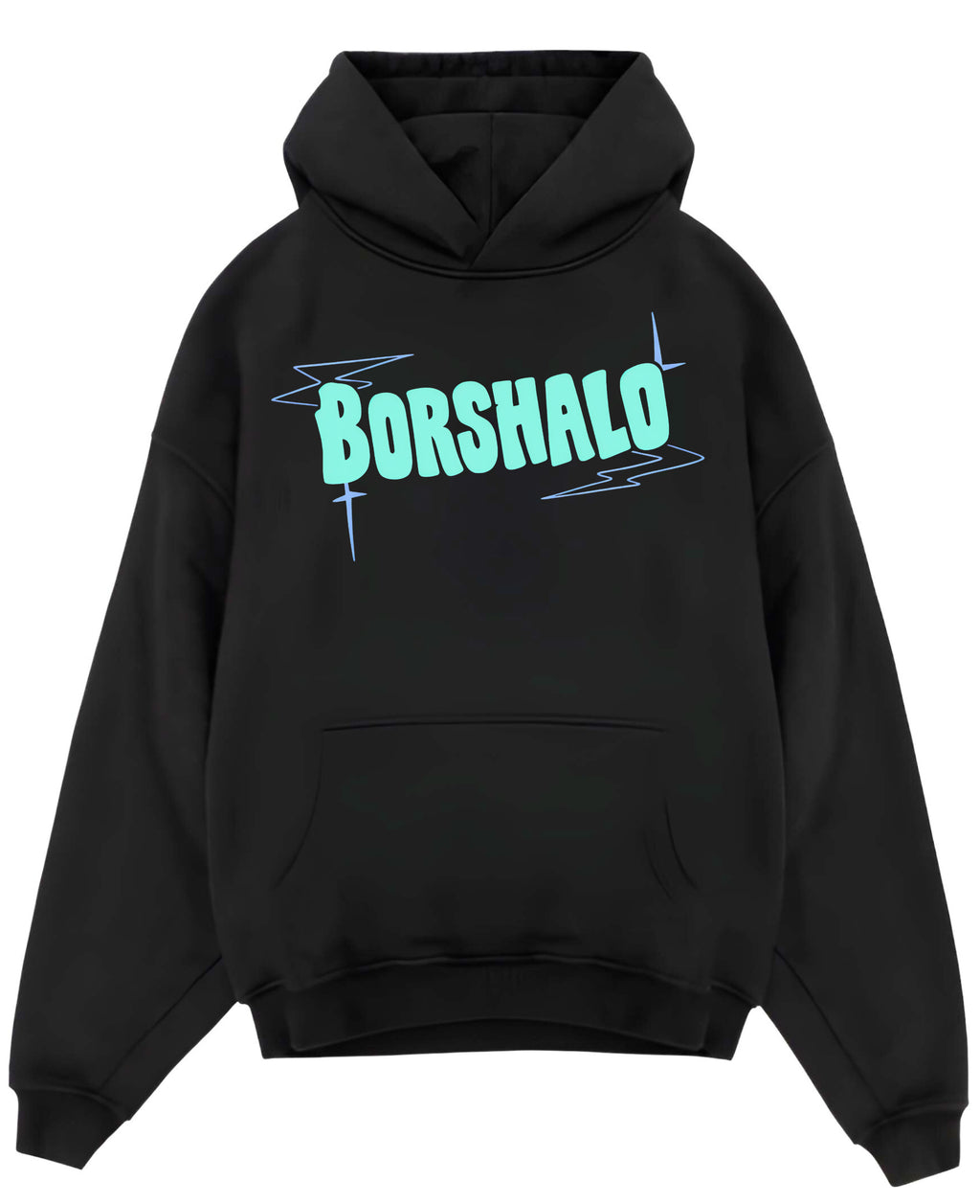 Black Oversized Hoodie Front Design