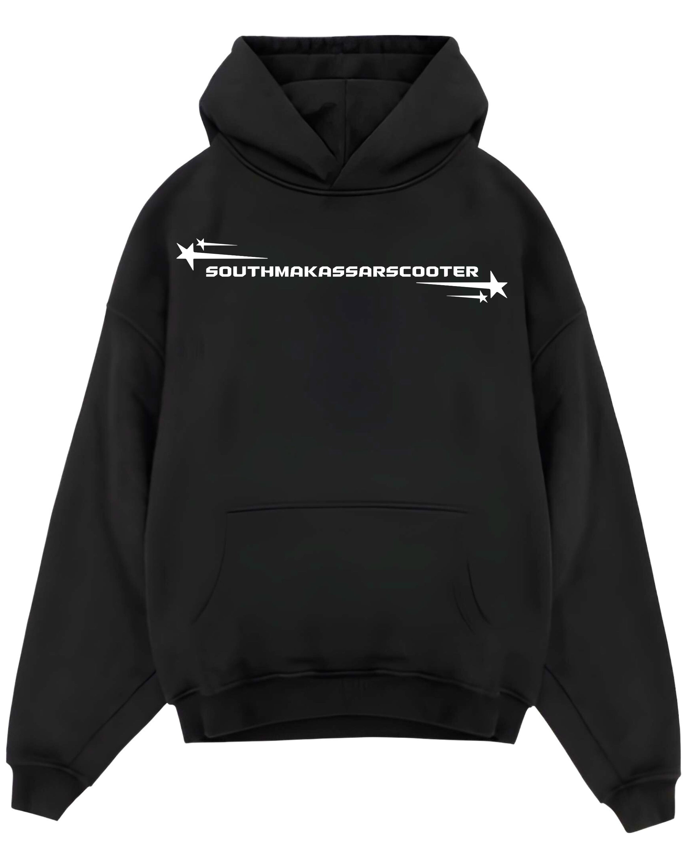 Black Oversized Hoodie Front Design