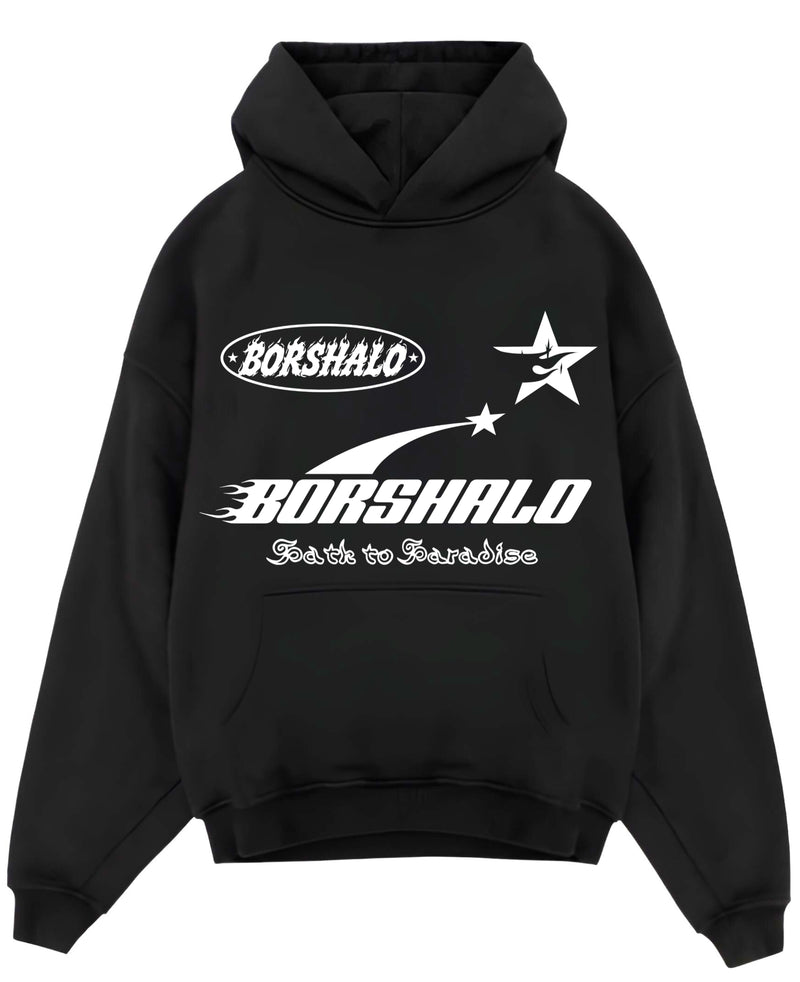 Black Oversized Hoodie Front Design