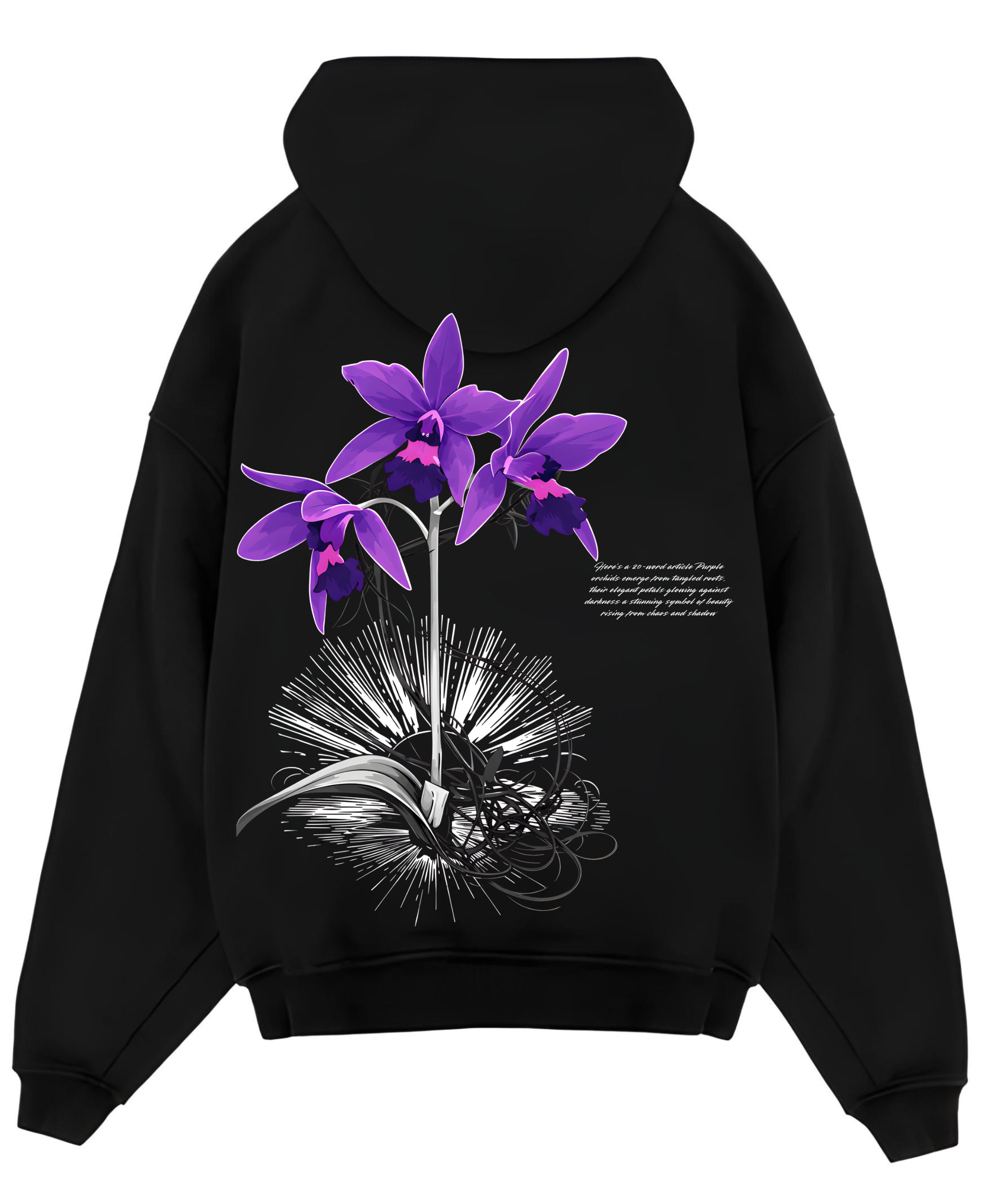 Zipper Hoodie Back Design