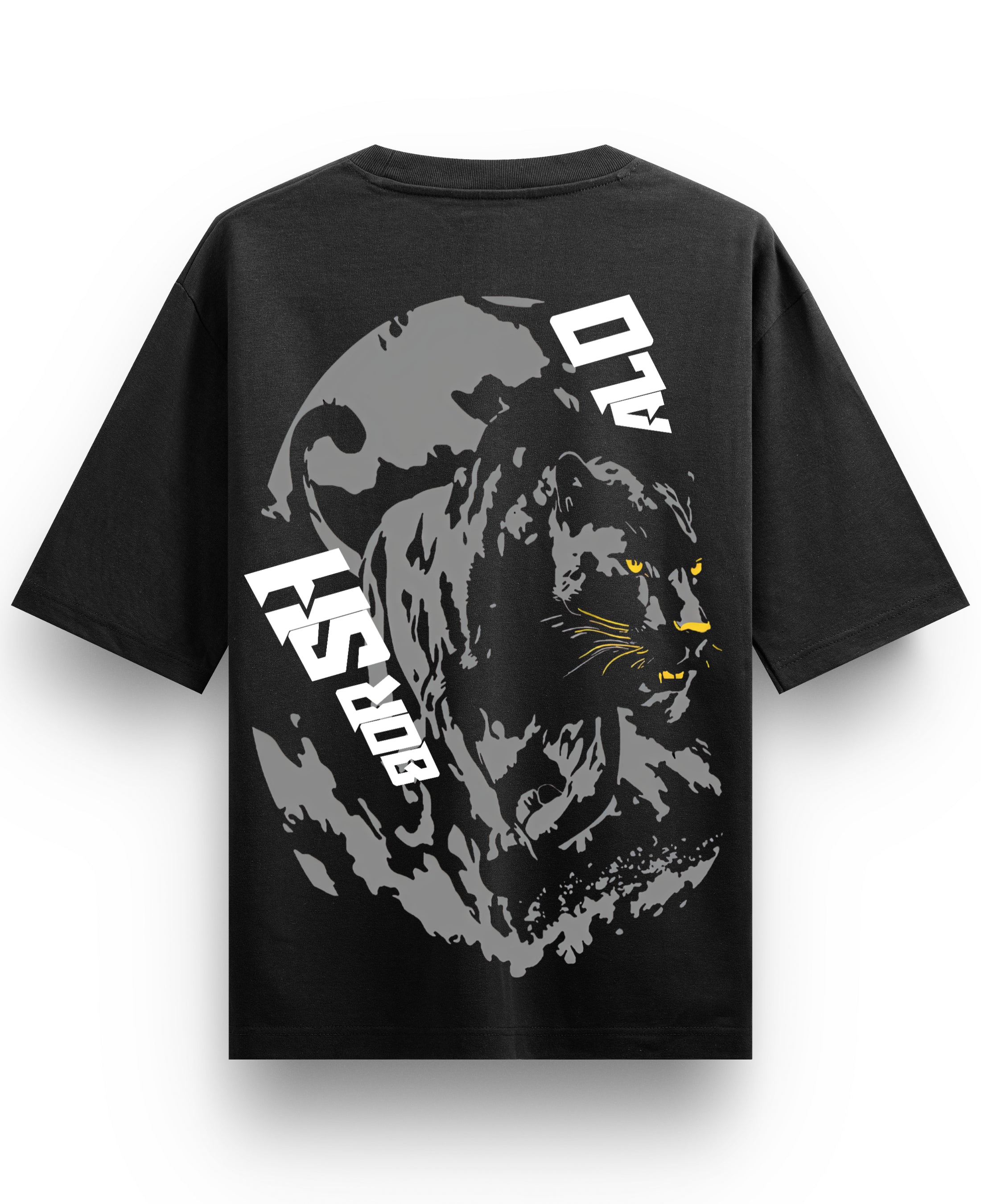 Black Oversized T-shirt Back Design